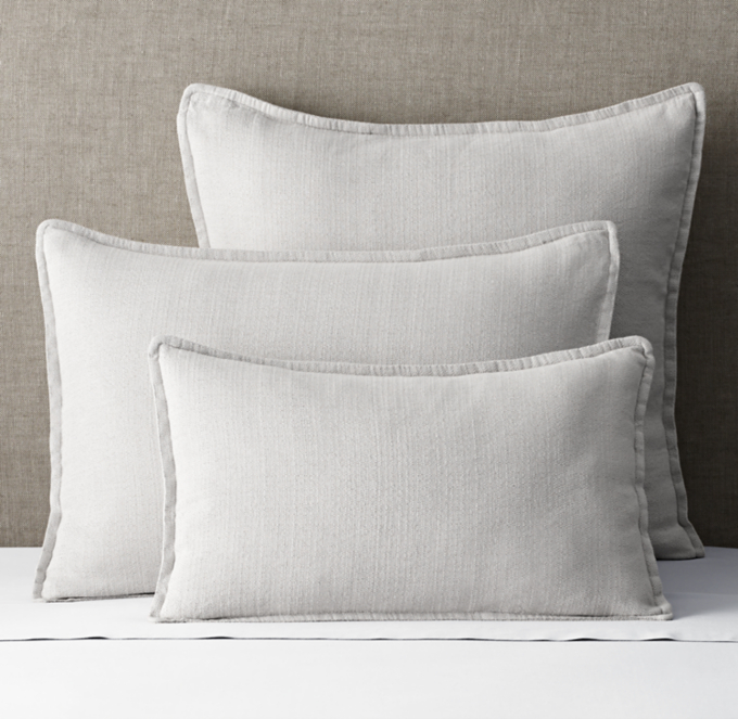 Italian Lucca Linen-Cotton Weave Sham | RH