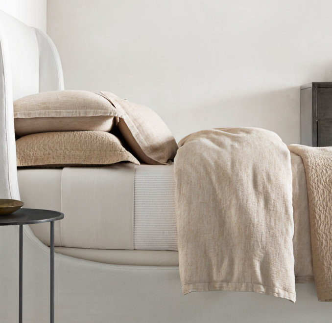 Relaxed Pinstripe Washed Bedding Collection