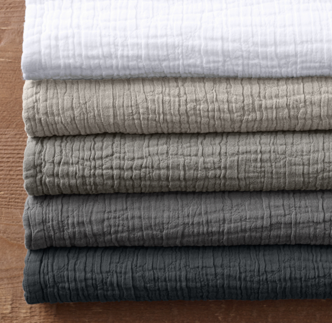 GarmentDyed Cotton Gauze Bedding Swatch