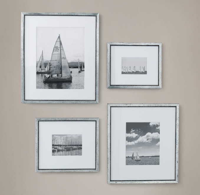 Beaded Fillet Gallery Frames Silver