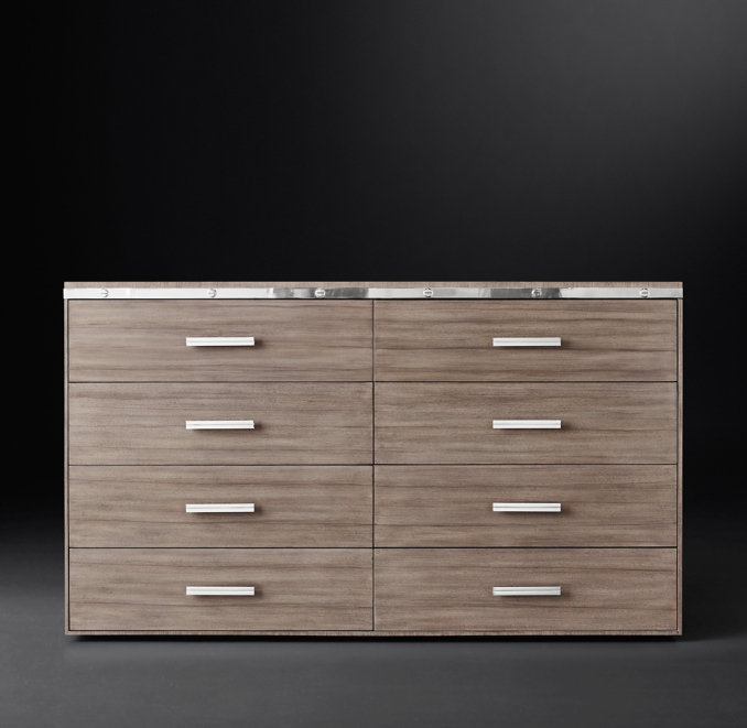Rivet 8drawer Large Dresser