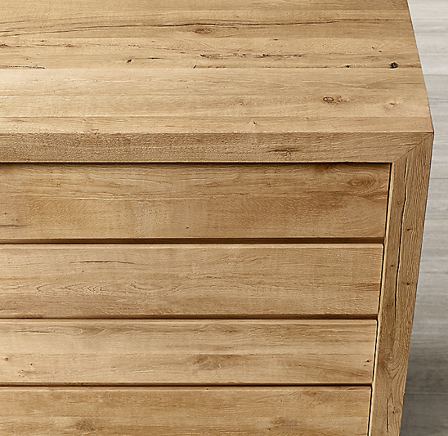 Reclaimed Russian Oak 4 Drawer Dresser