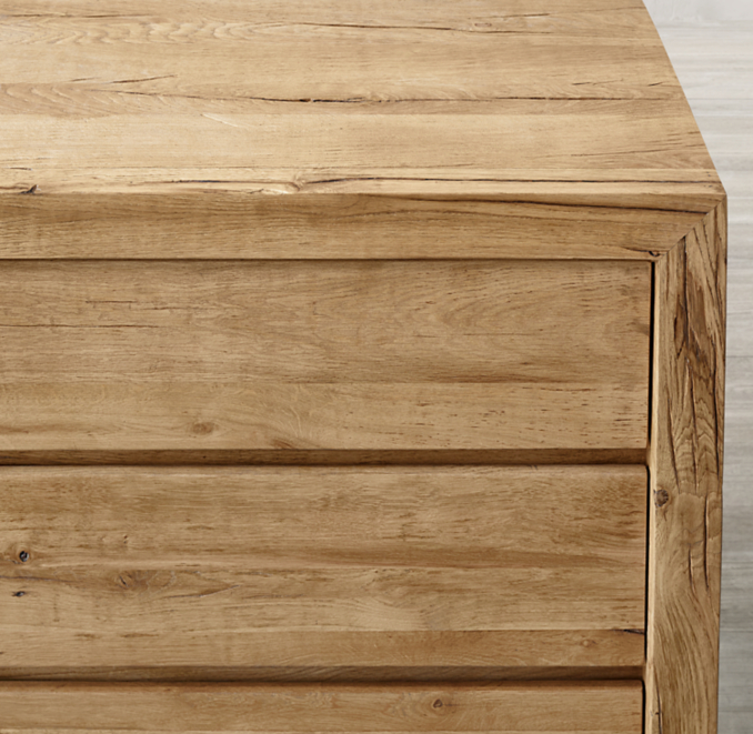 Reclaimed Russian Oak 5drawer Narrow Dresser