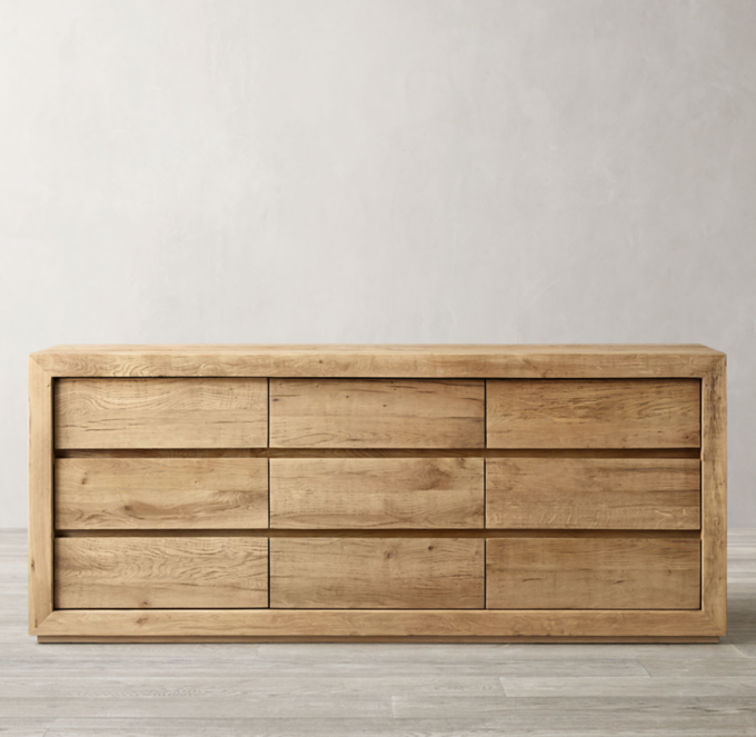 Reclaimed Russian Oak 9 Drawer Dresser