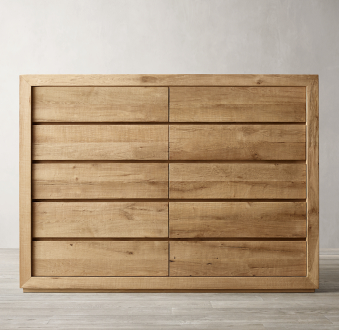 Reclaimed Russian Oak 10drawer Dresser