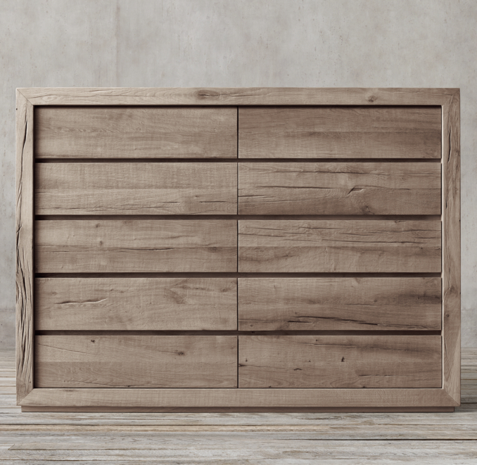 Reclaimed Russian Oak 10drawer Dresser