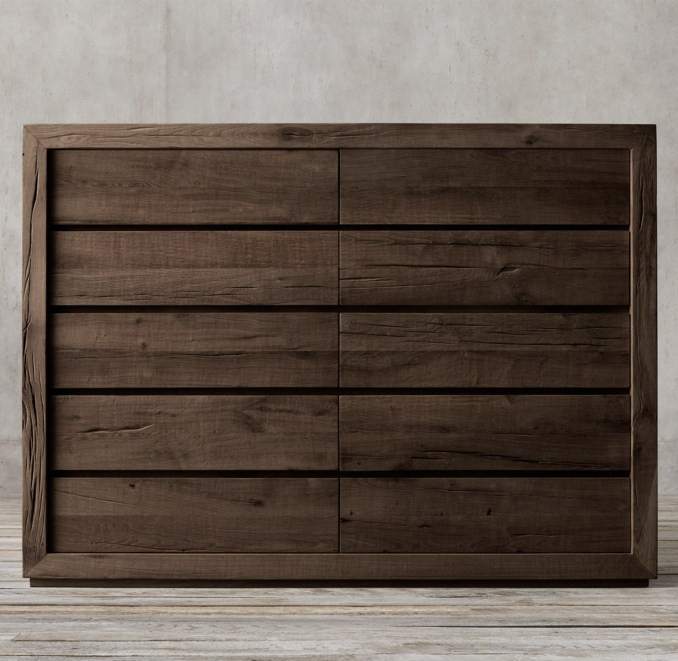 Reclaimed Russian Oak 10drawer Dresser