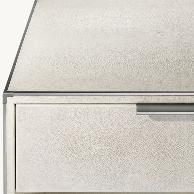 Saunderson Shagreen Open Nightstand | RH TEEN