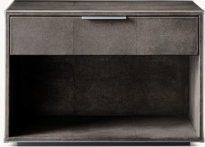 Saunderson Shagreen Open Nightstand