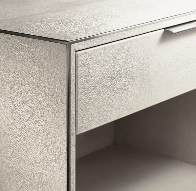 Saunderson Shagreen Open Nightstand