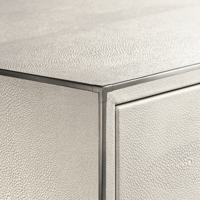 Saunderson Shagreen Open Nightstand | RH TEEN
