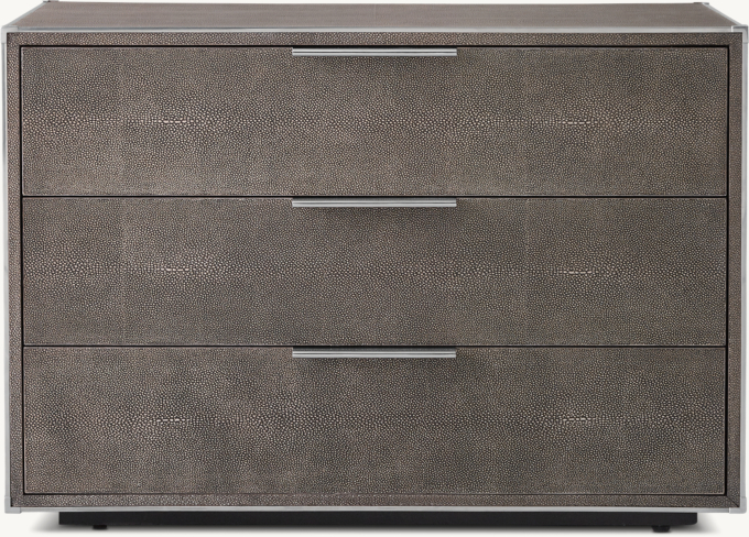 Saunderson Shagreen Closed Nightstand