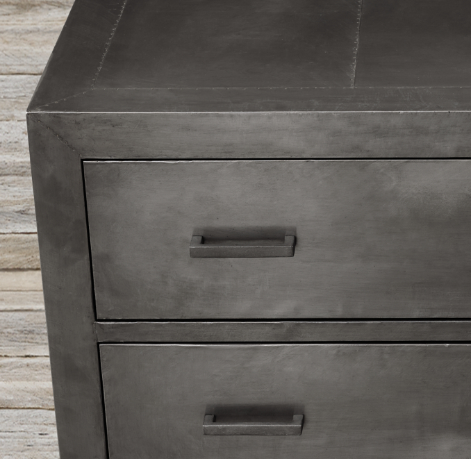 La Salle MetalWrapped 40" Closed Nightstand