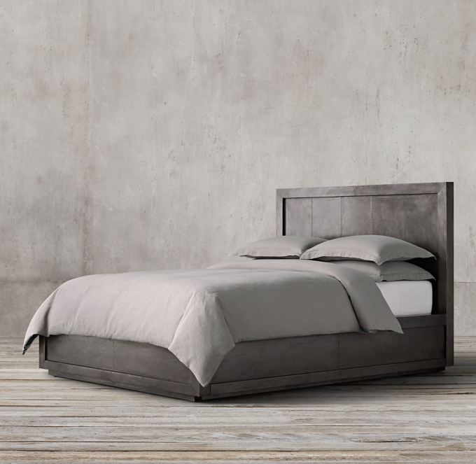 La Salle MetalWrapped Platform Bed