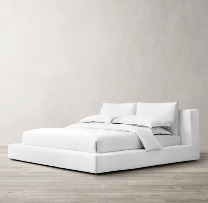 Cloud Slipcovered Platform Bed