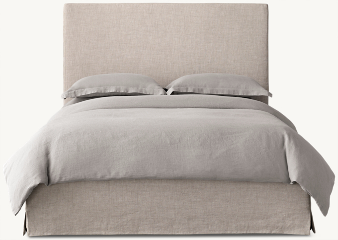 Restoration hardware parsons slipcovered bed discount