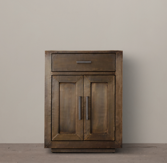 La Salle MetalWrapped Powder Vanity Base