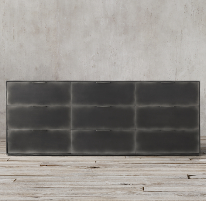 Gramercy 9Drawer Low Extra Wide Dresser