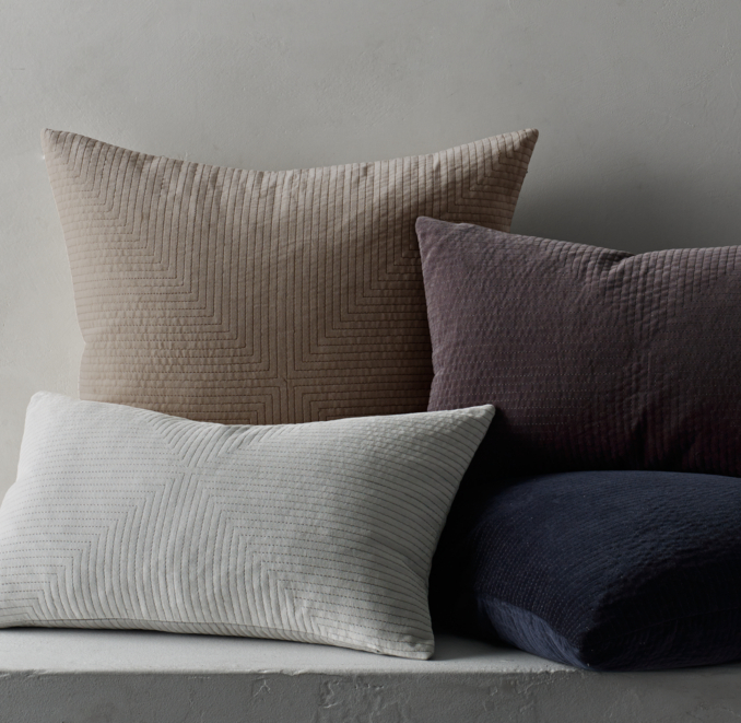 Velvet Axis Pillow Cover