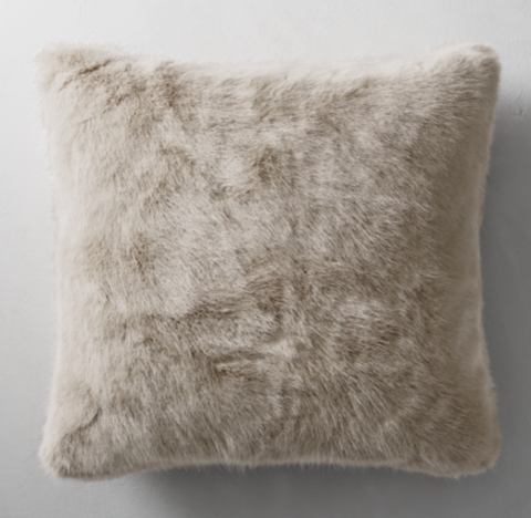 Ultra Faux Fur Pillow Cover Collection Rh