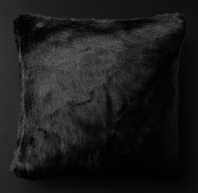 Ultra Faux Fur Pillow Cover Square