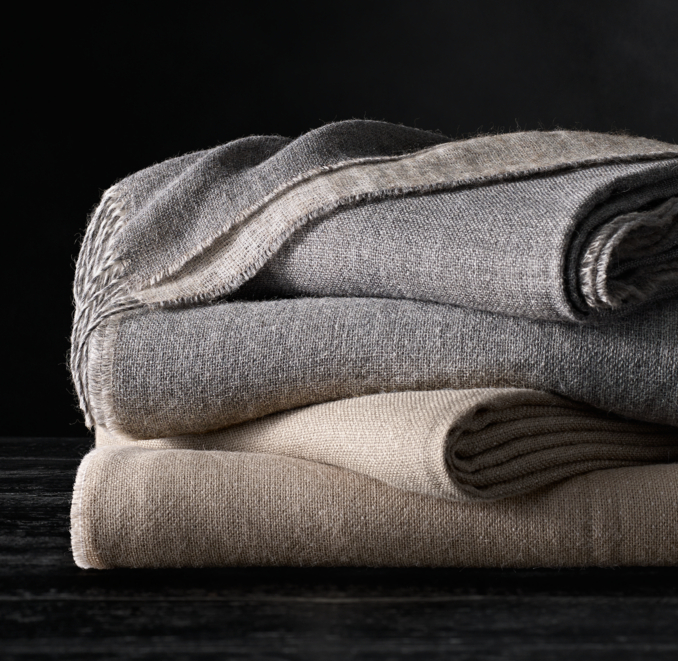 Alpaca TwoTone Throw