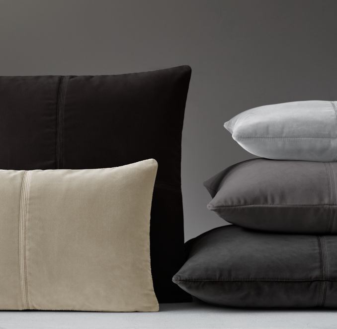 Custom Italian Cotton Velvet 4Square Pillow Cover