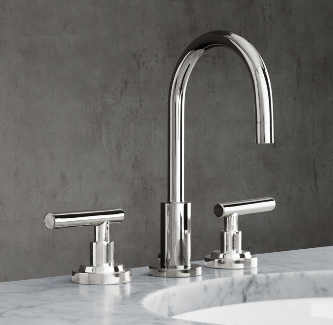 Spritz Lever Handle 8 Widespread Gooseneck Faucet