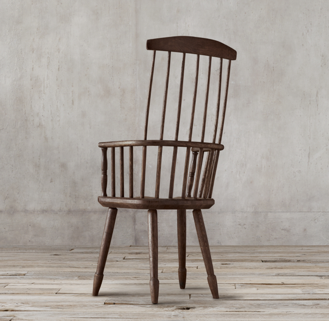 18th C Tall Comb Back Windsor Armchair