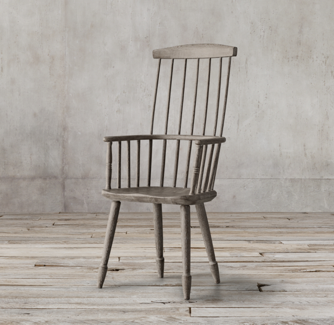 18th C Tall Comb Back Windsor Armchair