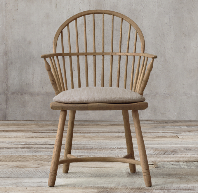 18th C. Bow Back Windsor Armchair Cushion