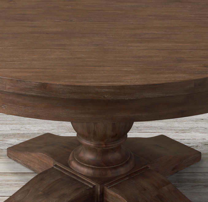 17th C. Priory Round Dining Table