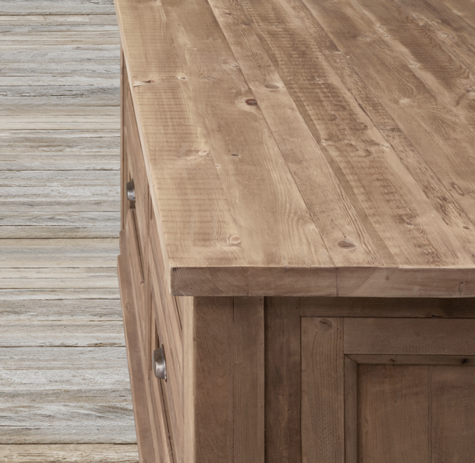 20th C. Salvaged Wood Kitchen Console