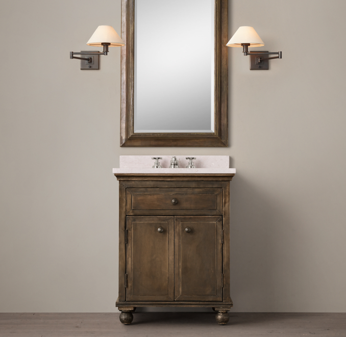 Annecy MetalWrapped Powder Room Vanity