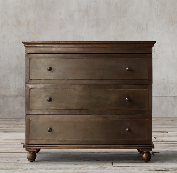 Annecy MetalWrapped 3drawer dresser