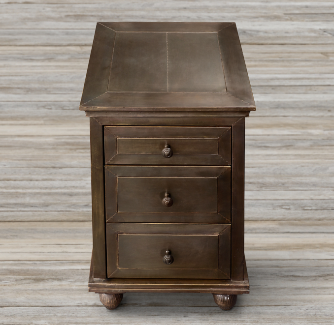 Annecy MetalWrapped 18" Closed Nightstand