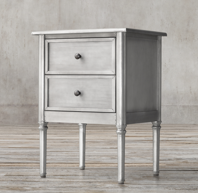 Spencer Metal 20" Closed Nightstand
