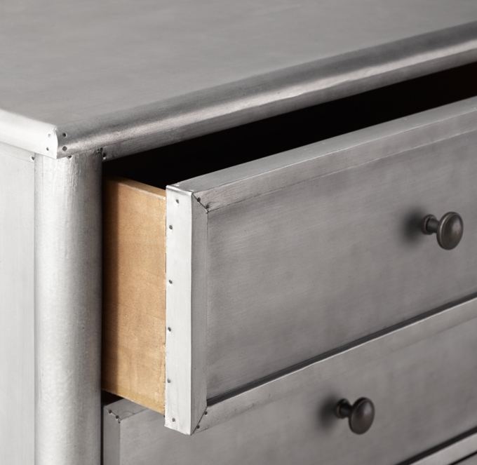 Spencer Metal Closed Nightstand RH