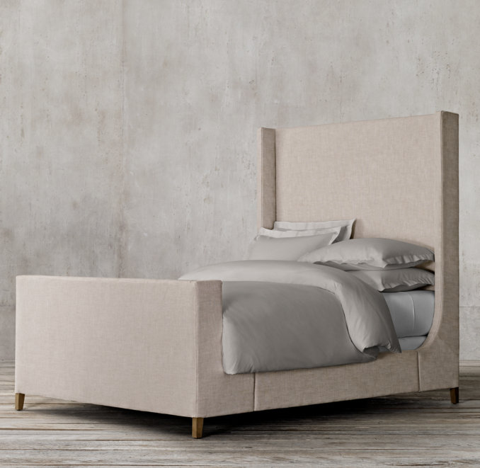 Grayson Fabric Bed with Footboard