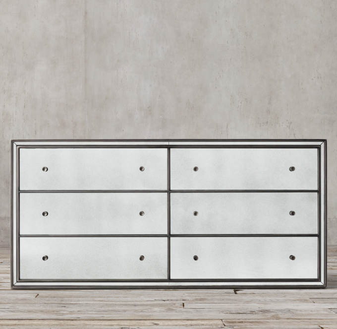 Strand Mirrored 6 Drawer Dresser