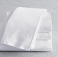 Heathered Cotton-Linen Reversible Hand Towel