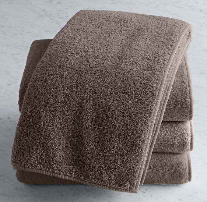 Garment-Washed Turkish Terry Bath Towel