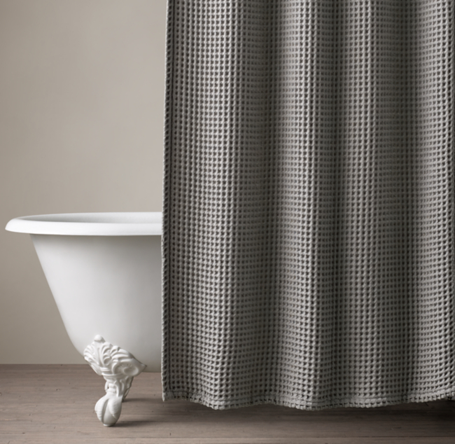 Cotton Linen Shower Curtains Rh Modern