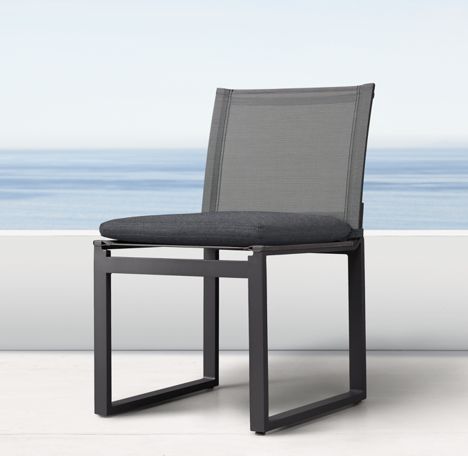 Aegean Aluminum & Mesh Side Chair Cushion