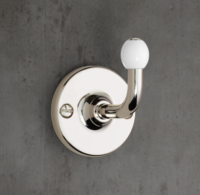 1900 Classic Single Robe Hook White