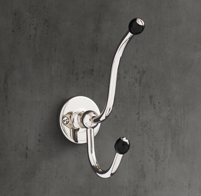 Chrome bathroom hook, Swivel hook