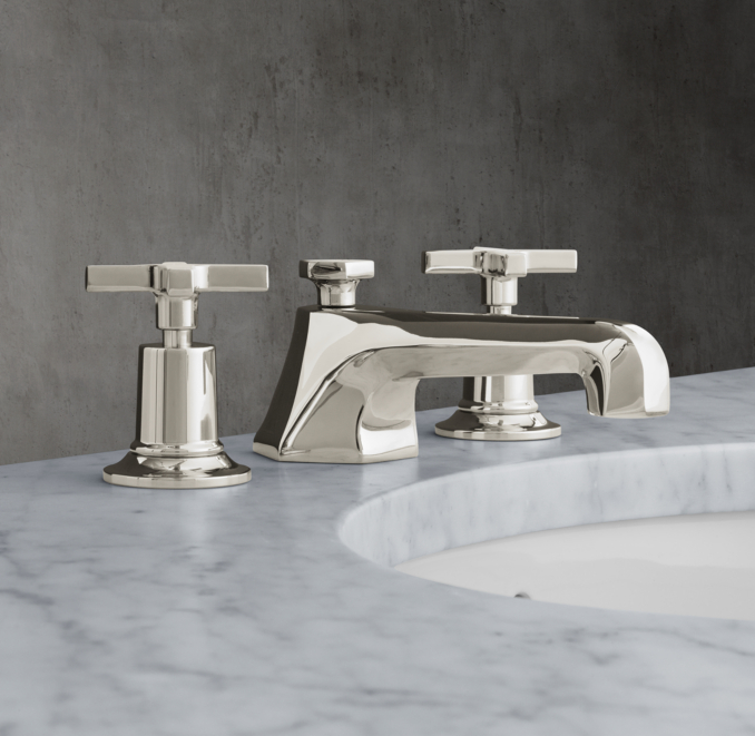 1930 Mackintosh Cross Handle 8 Widespread Faucet