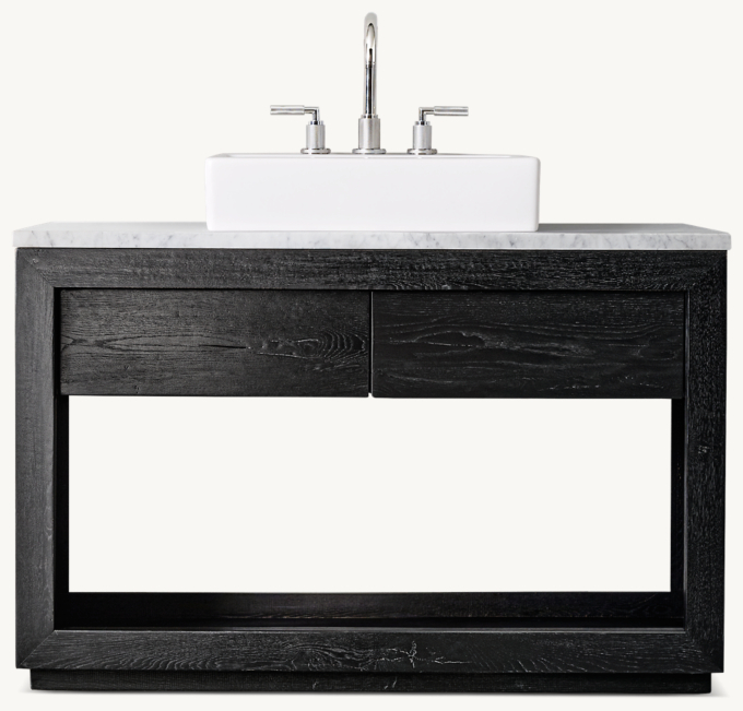 Reclaimed Oak Single Extra-Wide Washstand