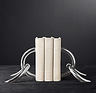 Cast Linked Bookends (Set of 2)