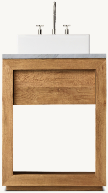 Reclaimed Oak Powder Washstand